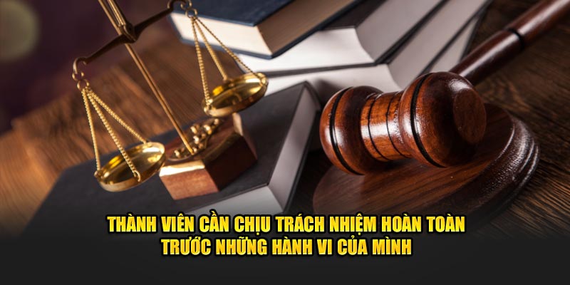 Thành viên cần chịu trách nhiệm hoàn toàn trước những hành vi của mình